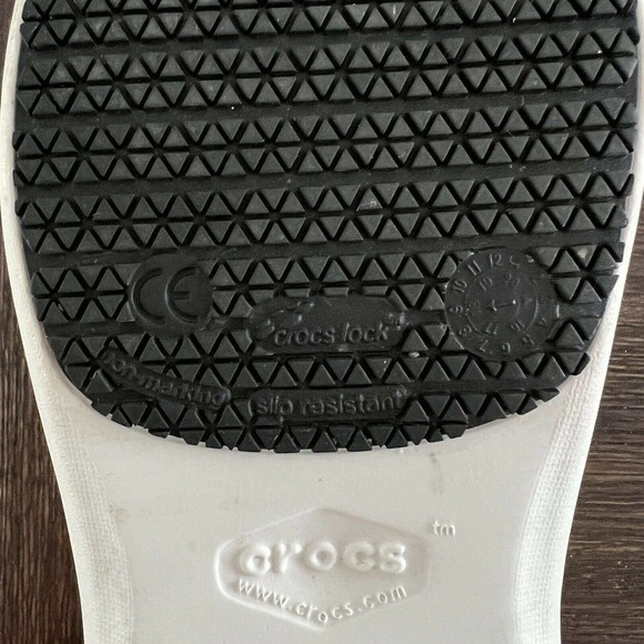 Crocs At Work Neria Pro II Women’s Size 7 Slip Resistant Clogs Shoes White - Picture 10 of 11